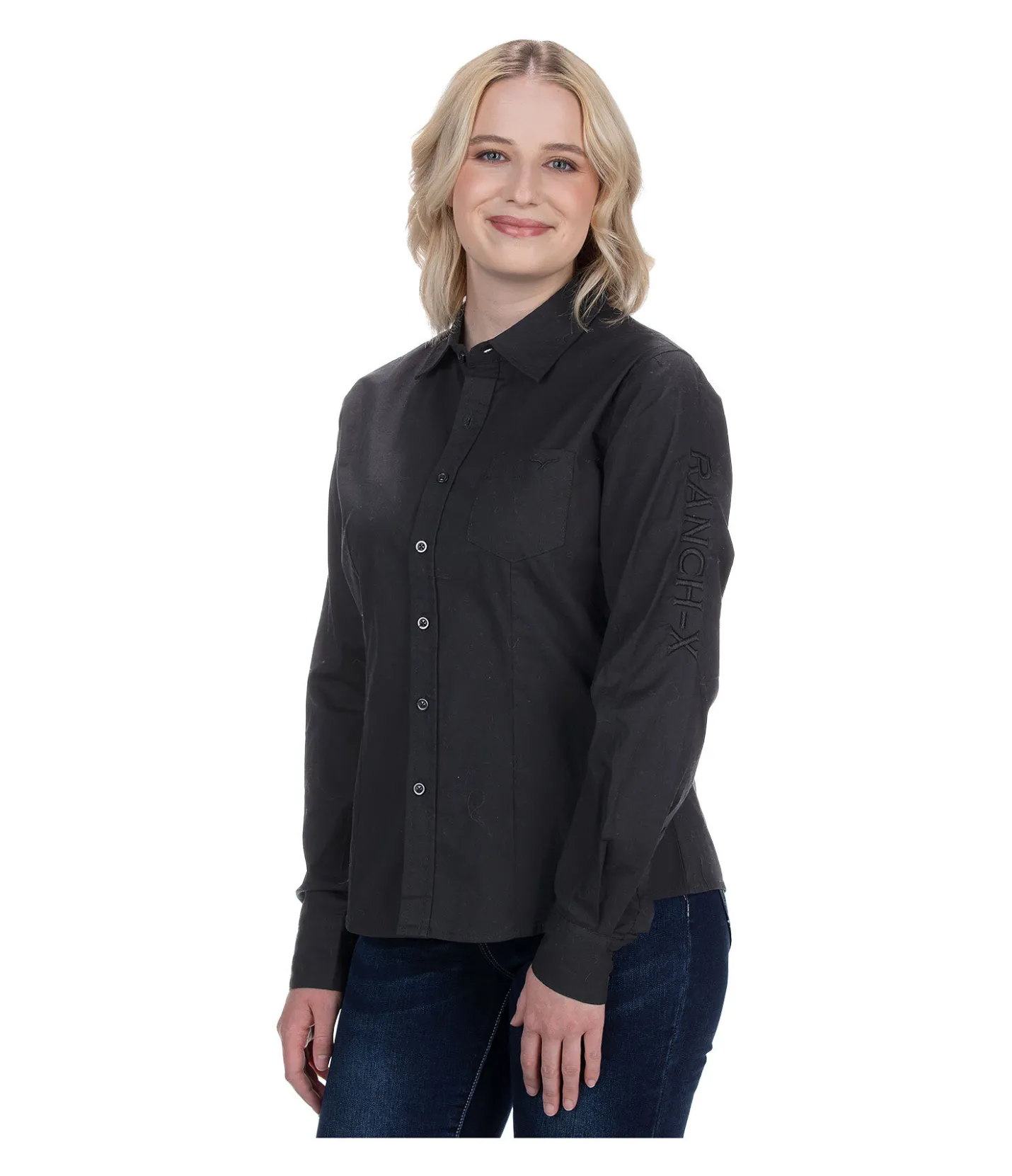 RANCH-X Chemise Performance noir New