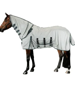 Felix Bühler Chemise anti-mouches avec couvre-cou Karoo argenté Discount