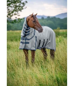 Felix Bühler Chemise anti-mouches avec couvre-cou Karoo argenté Discount