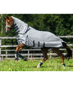 Felix Bühler Chemise anti-mouches avec couvre-cou Karoo argenté Discount