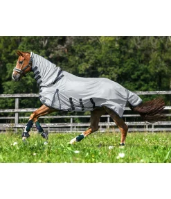 Felix Bühler Chemise anti-mouches avec couvre-cou Karoo argenté Discount