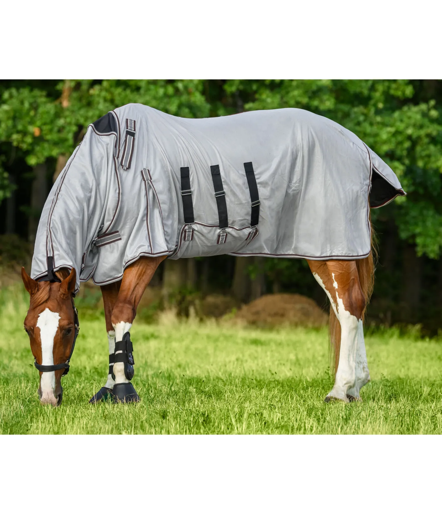 Felix Bühler Chemise anti-mouches avec couvre-cou Karoo acajou Sale