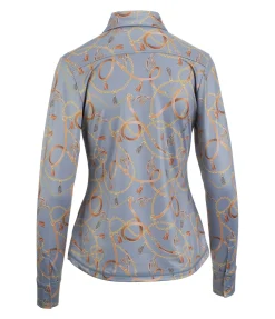 Felix Bühler Chemise d'équitation Rosalie bleu fumée Sale