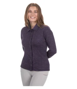 Felix Bühler Chemise technique Paulina violet foncé Online