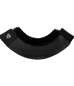 Felix Bühler Cloches avec véritable fourrure d'agneau noir/noir