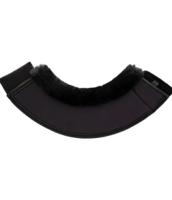 Felix Bühler Cloches avec véritable fourrure d'agneau noir/noir