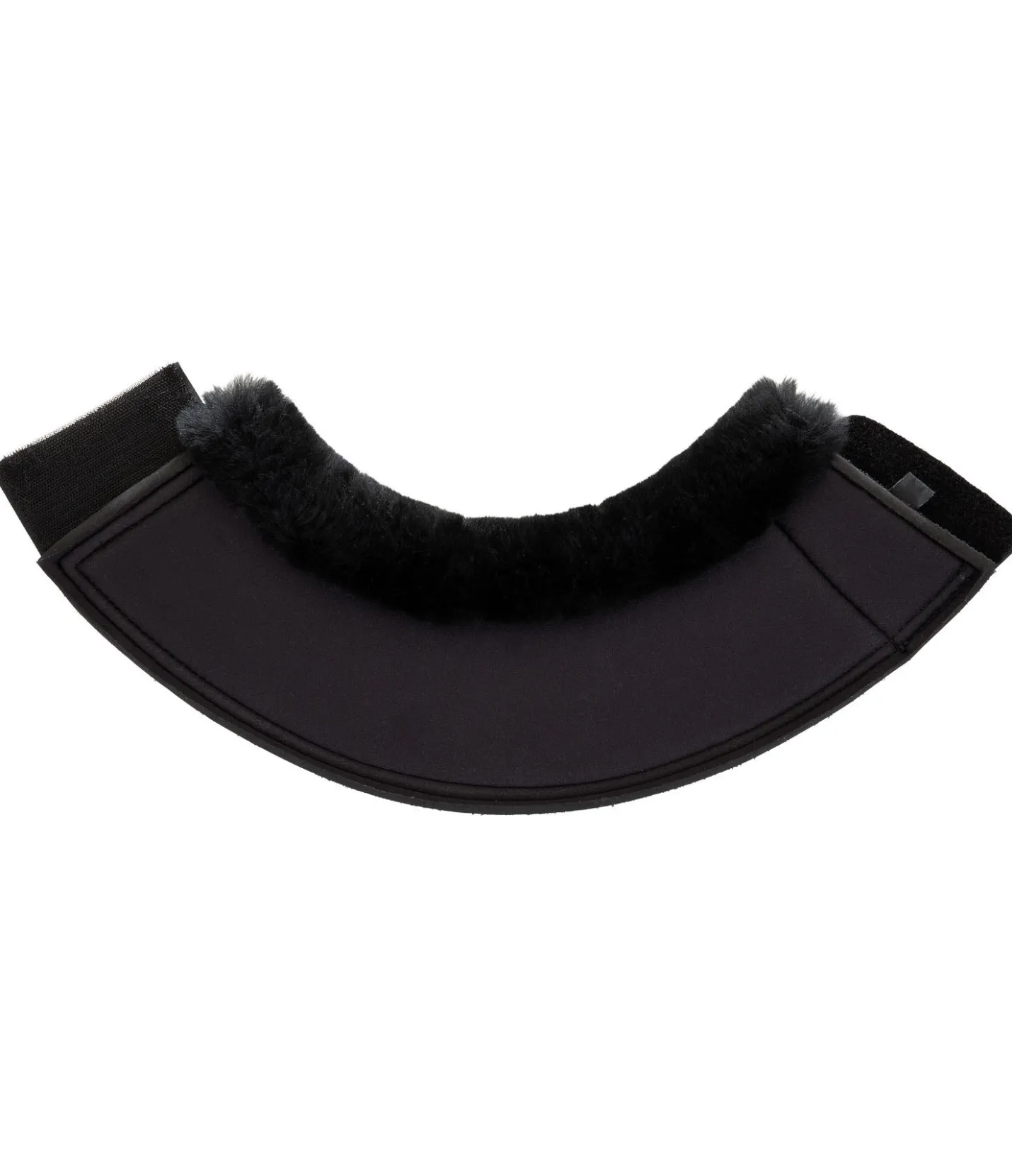 Felix Bühler Cloches avec véritable fourrure d'agneau noir/noir