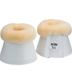 Felix Bühler Cloches avec véritable fourrure d'agneau blanc Clearance