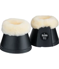 Felix Bühler Cloches avec véritable fourrure d'agneau noir Hot