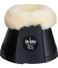 Felix Bühler Cloches avec véritable fourrure d'agneau noir Hot
