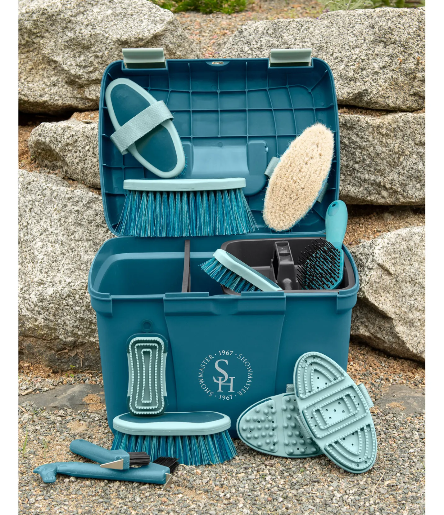 SHOWMASTER Coffre de pansage Lissabon turquoise foncé Sale