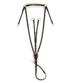 CLARIDGE HOUSE Collier de chasse Stitch marron foncé
