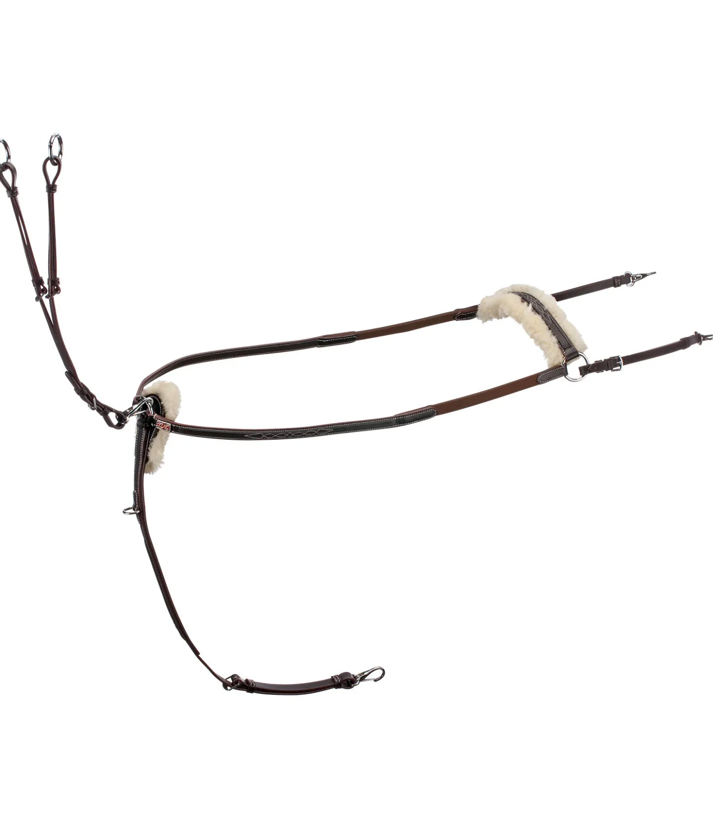 CLARIDGE HOUSE Collier de chasse Stitch marron foncé
