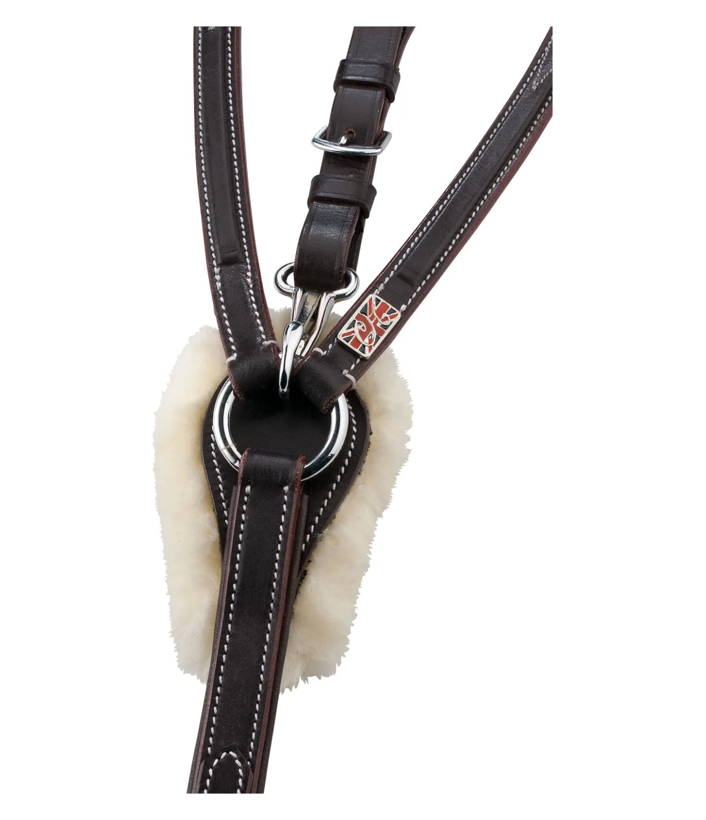 CLARIDGE HOUSE Collier de chasse Stitch marron foncé