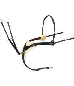 CLARIDGE HOUSE Collier de chasse avec véritable fourrure d'agneau Soft & Comfort noir Sale