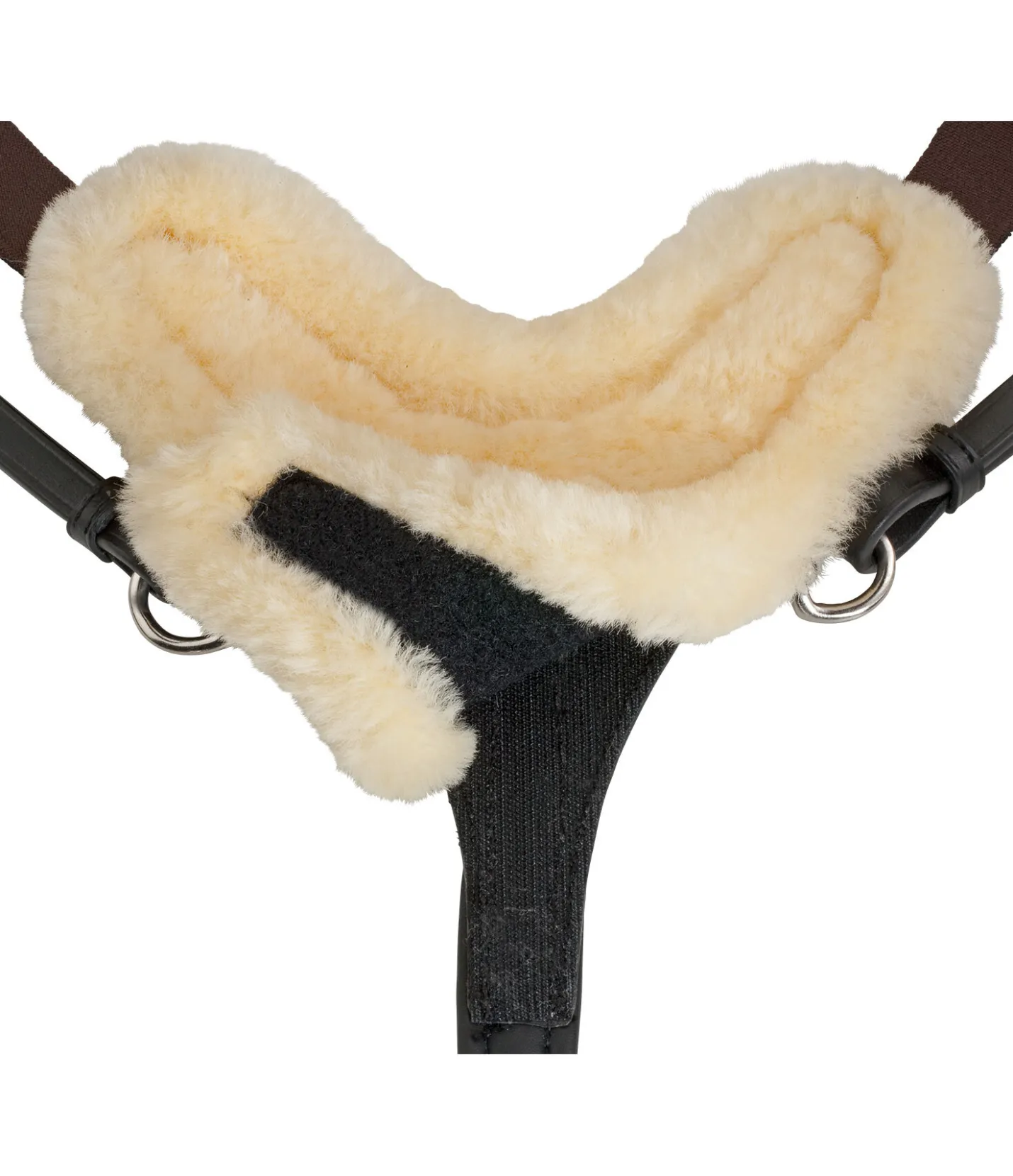 CLARIDGE HOUSE Collier de chasse avec véritable fourrure d'agneau Soft & Comfort noir Sale