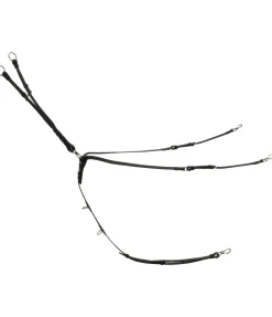 CLARIDGE HOUSE Collier de chasse en cuir gras Basic noir