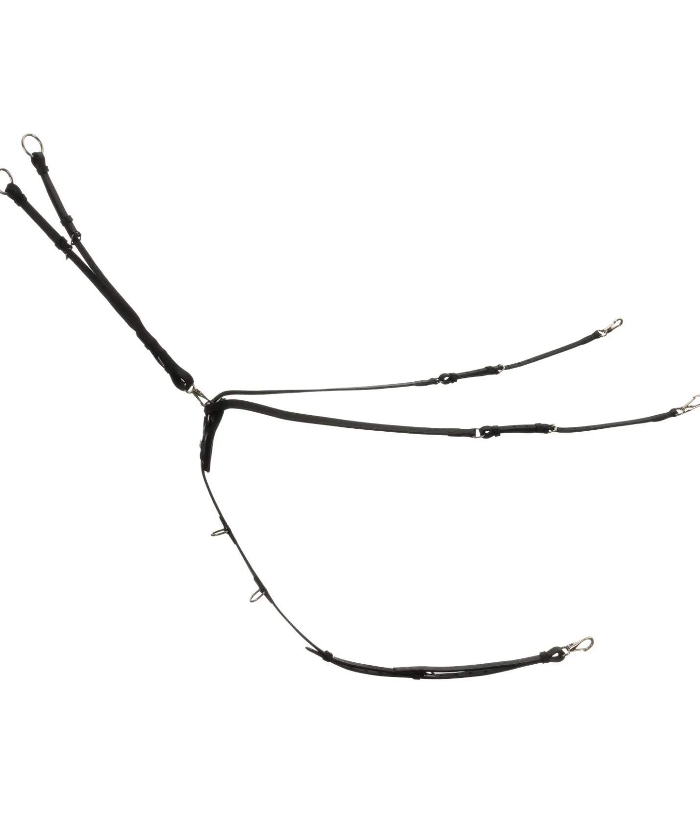 CLARIDGE HOUSE Collier de chasse en cuir gras Basic noir
