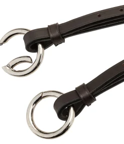 CLARIDGE HOUSE Collier de chasse élastique avec fourrure d'agneau Quick Fit marron foncé New
