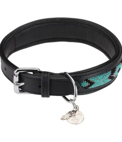 sugar dog Collier pour chien en cuir Nashville noir/argenté Outlet