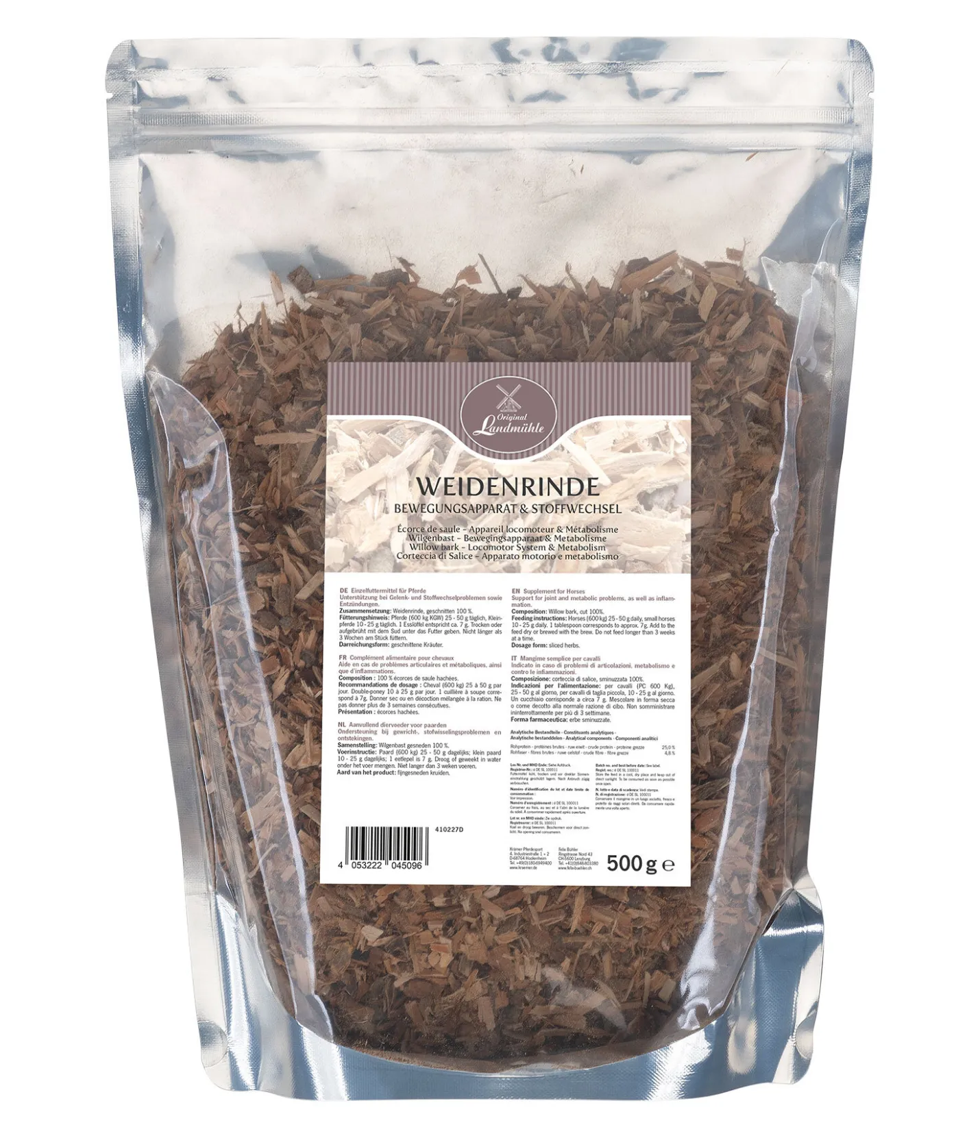 Original Landmühle Écorce de saule pour cheval New