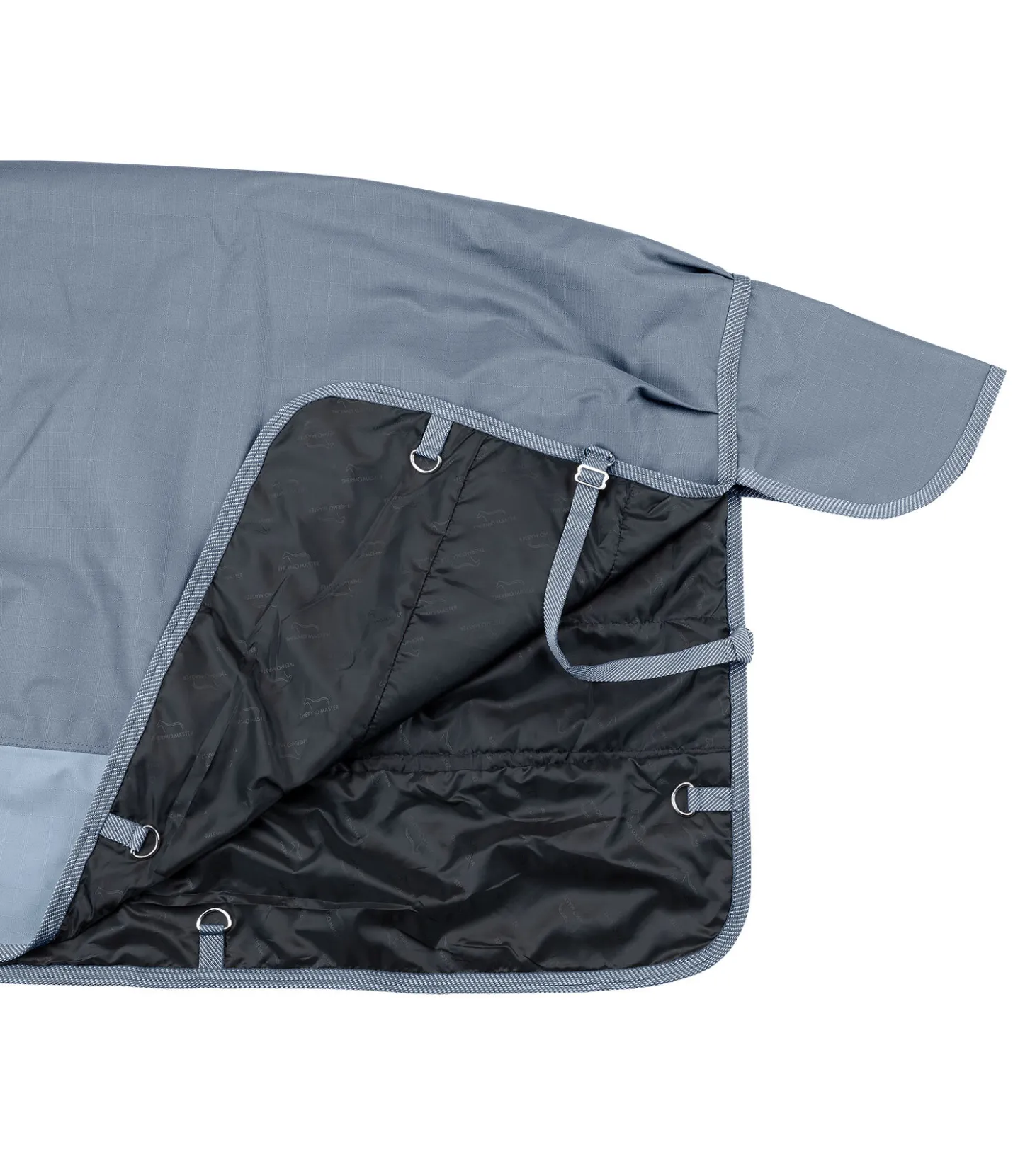 THERMO MASTER Couverture d'extérieur Highneck Abegail, 150 g bleu fumée