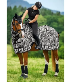 THERMO MASTER Couvre-reins anti-mouches Zebra blanc/noir Hot
