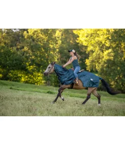 STONEDEEK Couvre-reins anti-mouches pour chevaux western avec couvre-cou enroulable aquamarine Discount