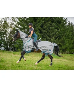 THERMO MASTER Couvre-reins avec franges Elea turquoise foncé Clearance