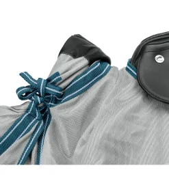 THERMO MASTER Couvre-reins avec franges Elea turquoise foncé Clearance