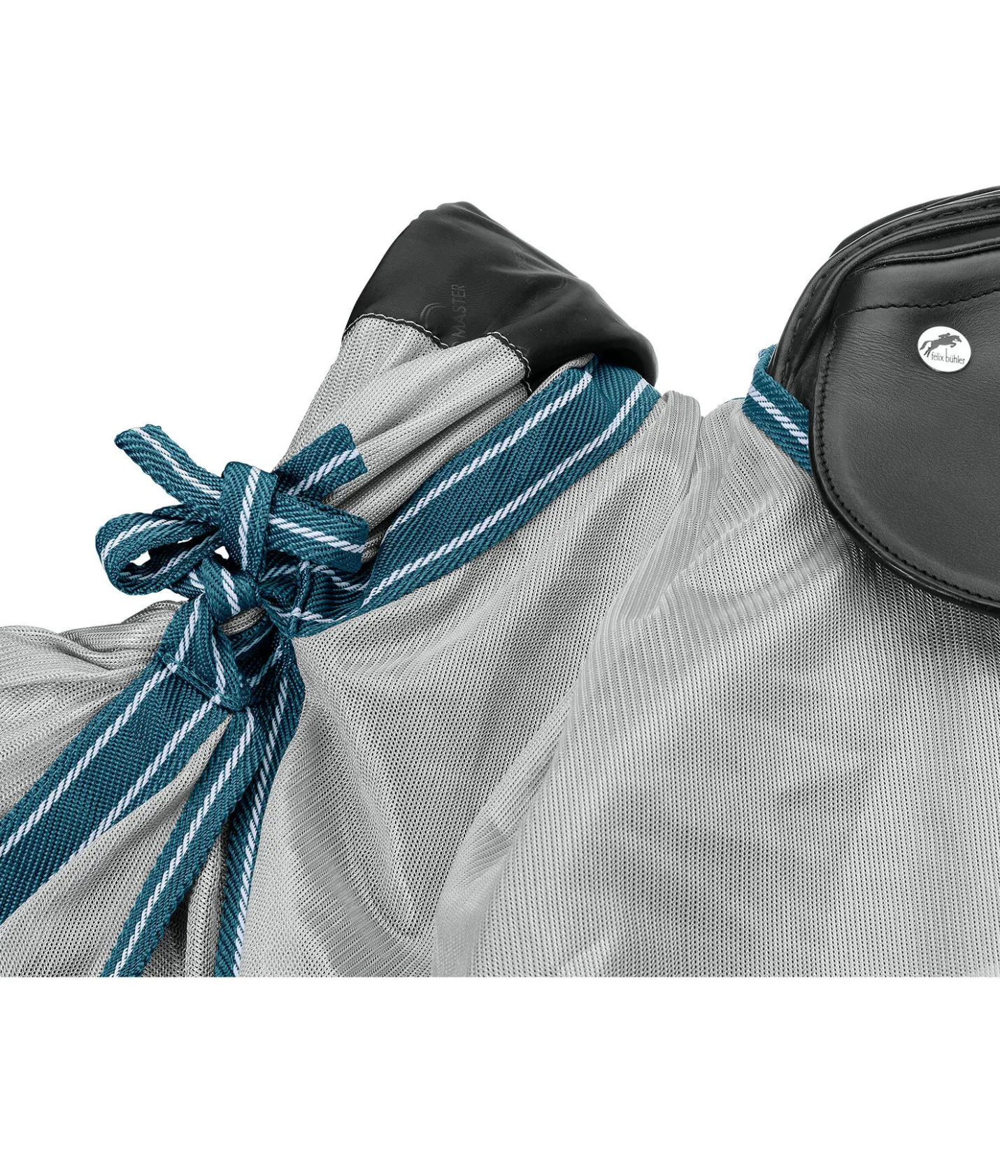 THERMO MASTER Couvre-reins avec franges Elea turquoise foncé Clearance