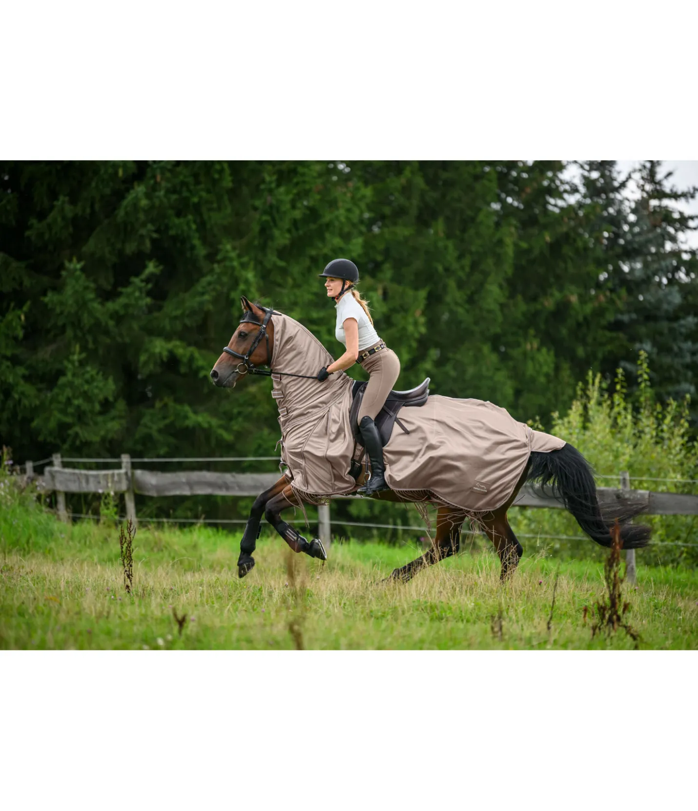 THERMO MASTER Couvre-reins avec franges Elea noisette Online