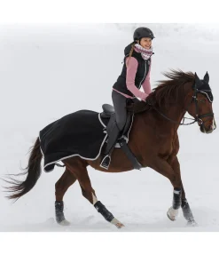 THERMO MASTER Couvre-reins polaire Basic noir Sale