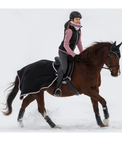 THERMO MASTER Couvre-reins polaire Basic noir Sale