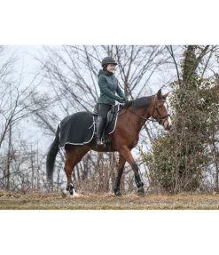 THERMO MASTER Couvre-reins polaire Basic noir Sale