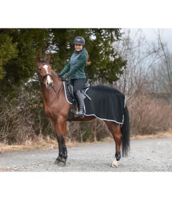 THERMO MASTER Couvre-reins polaire Basic noir Sale