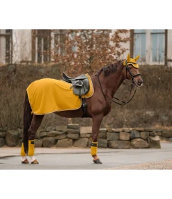 THERMO MASTER Couvre-reins polaire Basic mangue dorée Sale