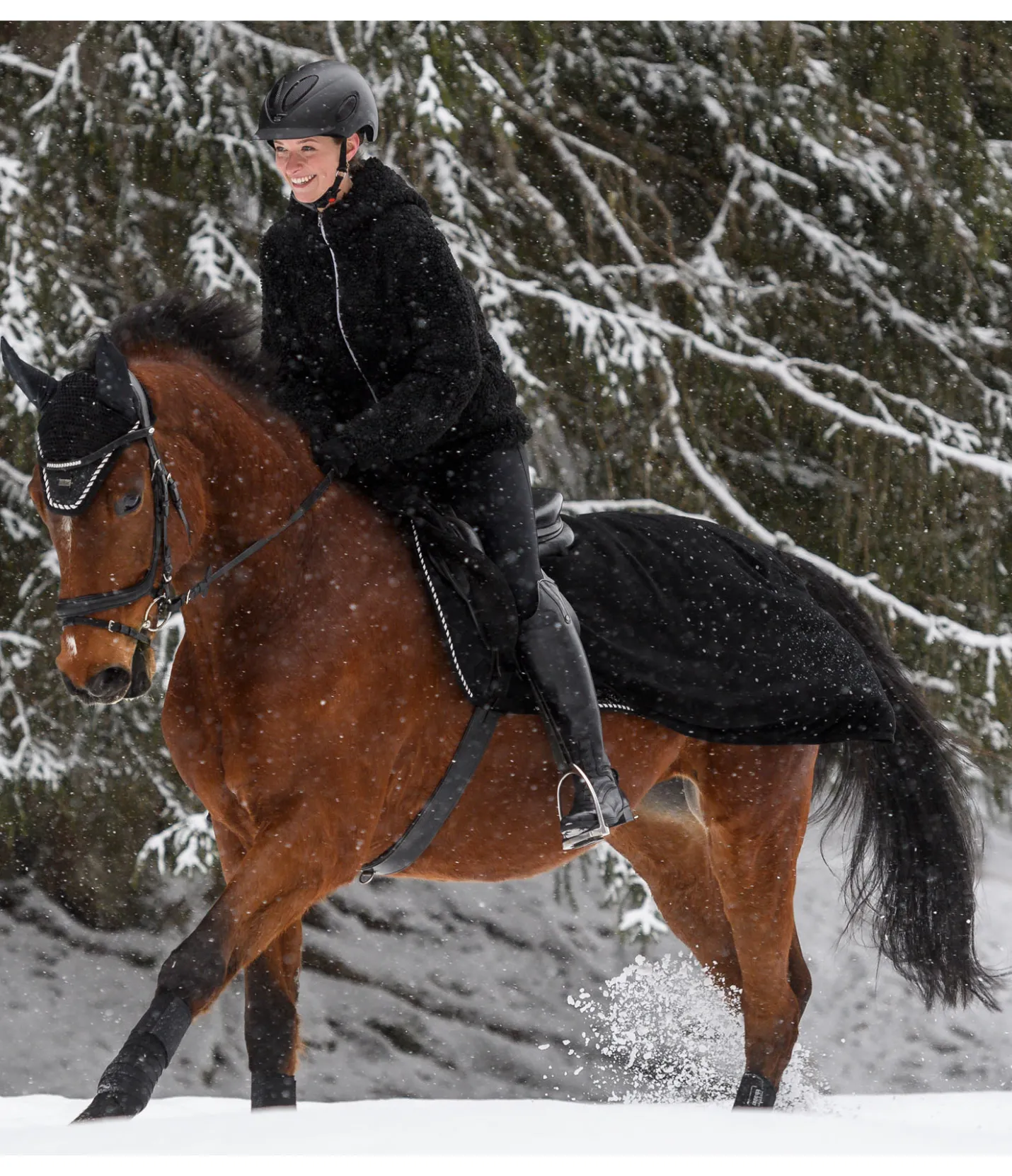 Felix Bühler Couvre-reins polaire technique Sparkling II noir