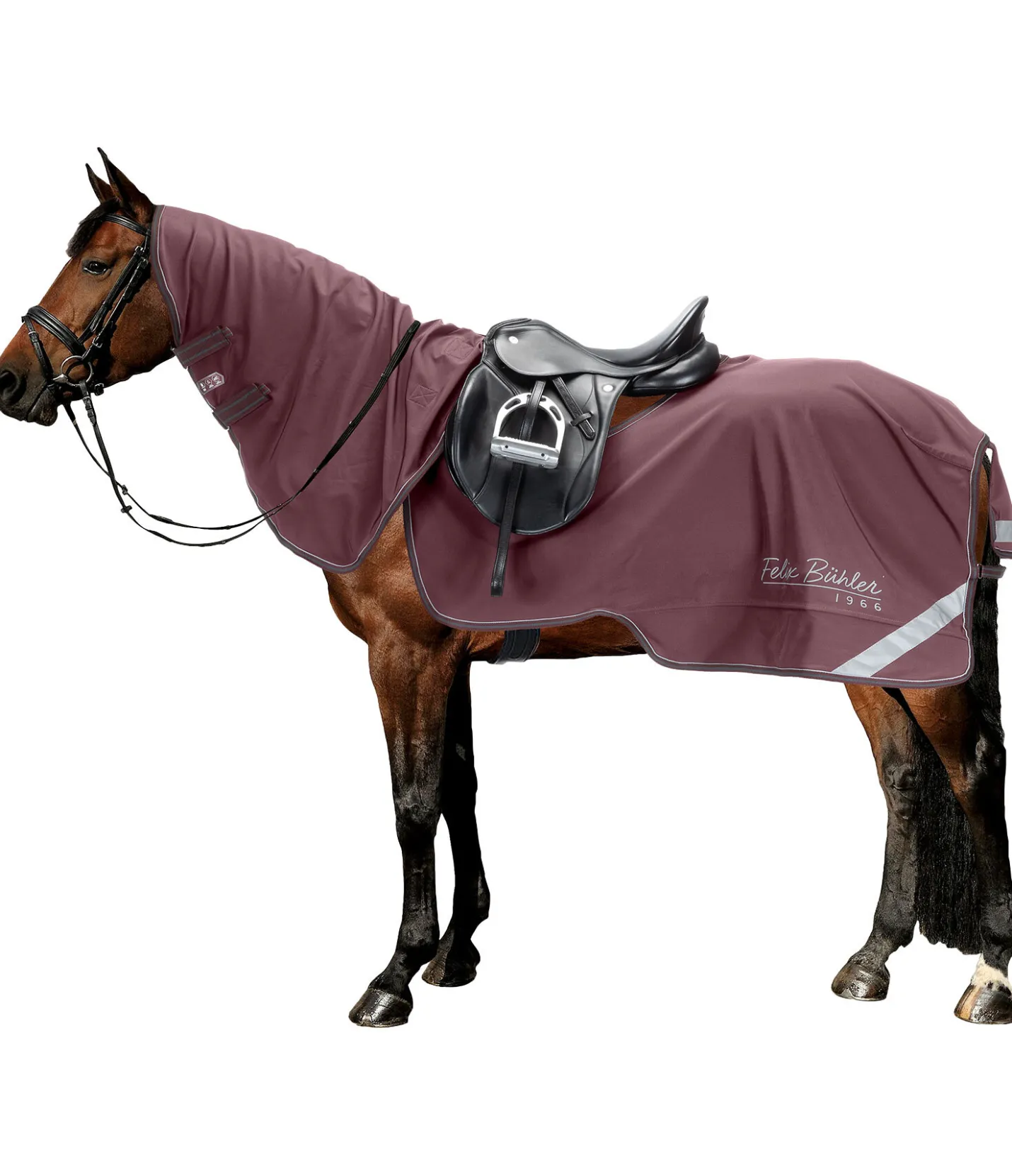 Felix Bühler Couvre-reins softshell Alecto avec couvre-cou amovible acajou Sale