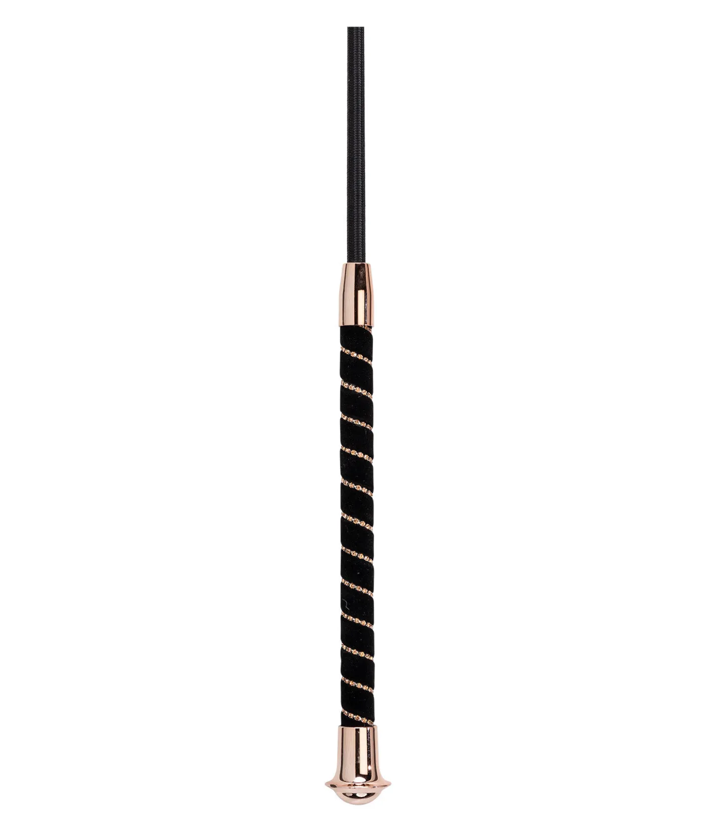 SHOWMASTER Cravache Twinkle noir/rose-doré New