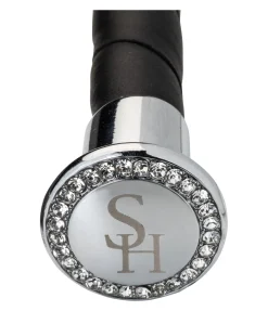 SHOWMASTER Cravache de dressage Brilliant noir/argenté Discount