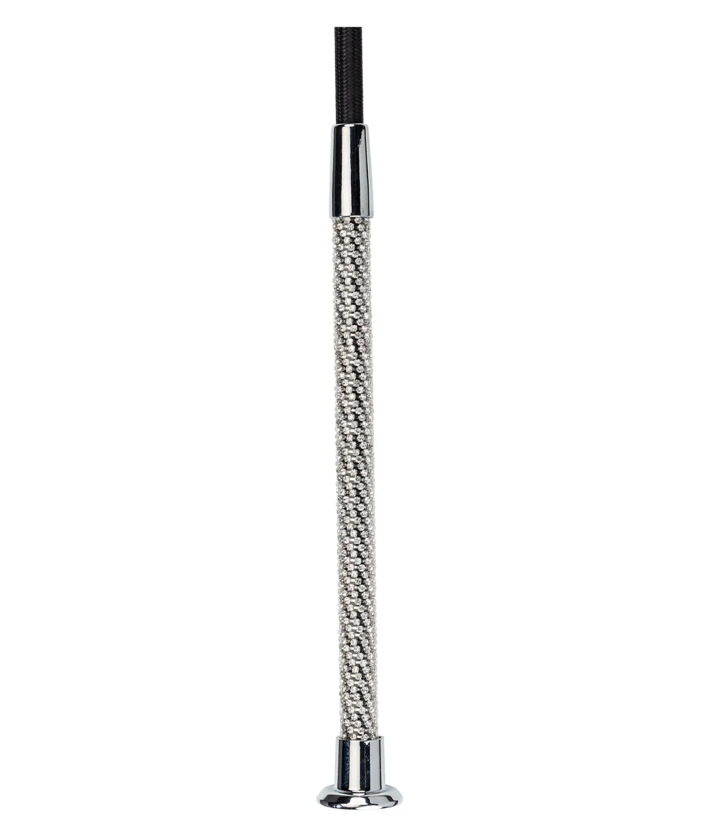 SHOWMASTER Cravache de dressage Diamonds noir/argenté