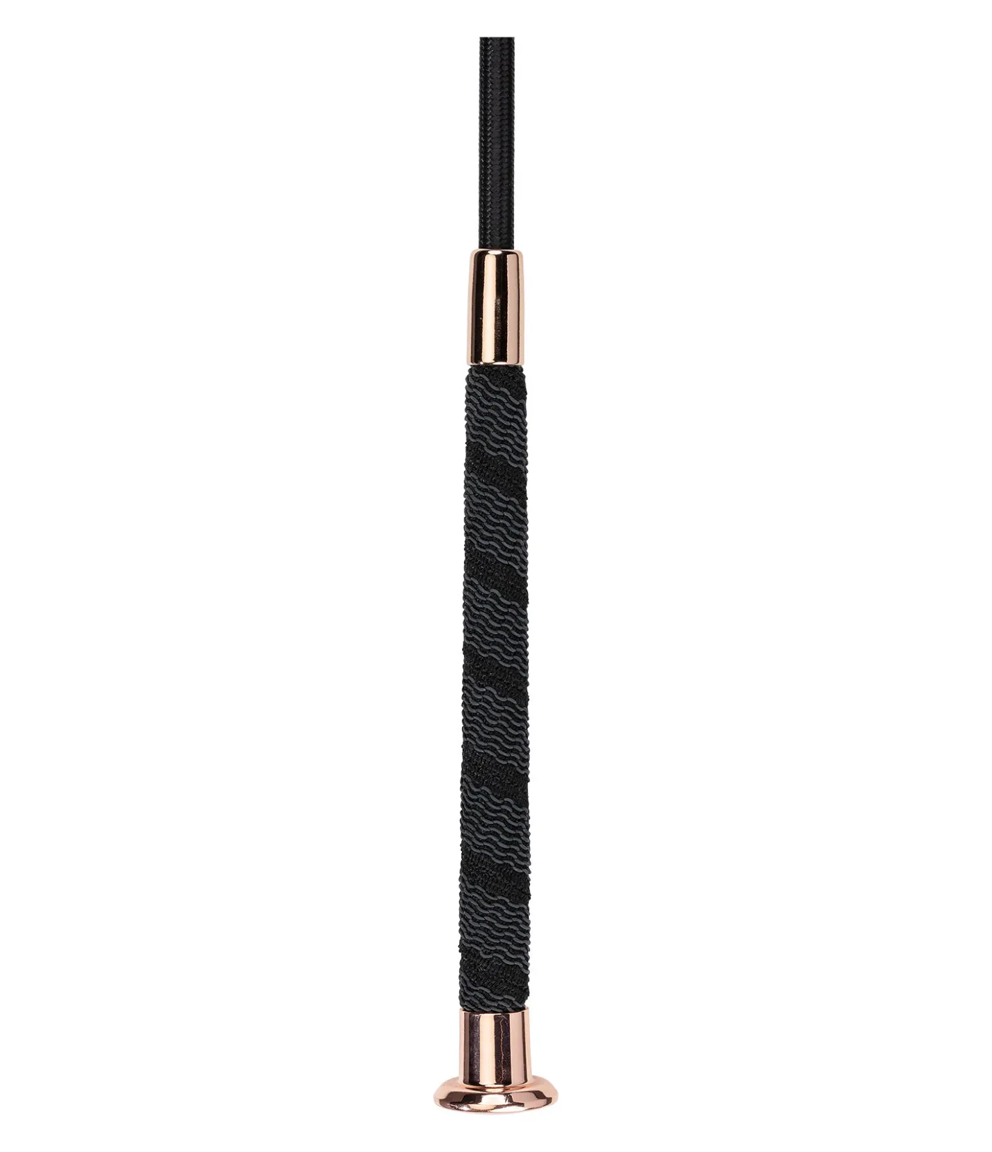 SHOWMASTER Cravache d'obstacle Full-Grip noir/rose-doré