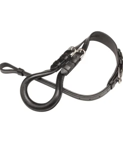 Kramer Croupière en cuir pour poney et double-poney noir Discount