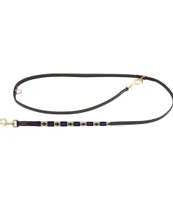 sugar dog Ensemble collier et laisse en cuir pour chien Polo Sports brun /doré Outlet