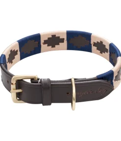 sugar dog Ensemble collier et laisse en cuir pour chien Polo Sports brun /doré Outlet