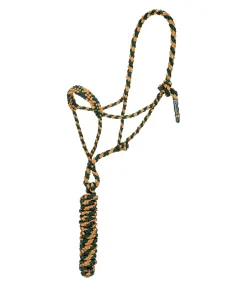 STONEDEEK Ensemble licol à noeuds et longe Soft vert foncé Hot