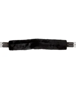 Felix Bühler Fourreau de sangle en véritable fourrure d'agneau avec fermeture auto-agrippante noir Sale