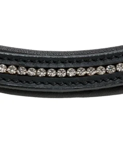 CLARIDGE HOUSE Frontal scintillant en cuir gras Mix & Match PRO noir/argenté Best