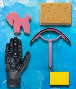 SHOWMASTER Gants de nettoyage Groomy noir